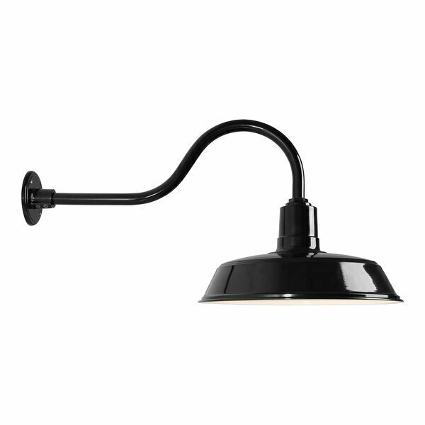 Canarm 16'' Black Outdoor Aluminum Sign Light - 120V 300W 644BL16WACBK